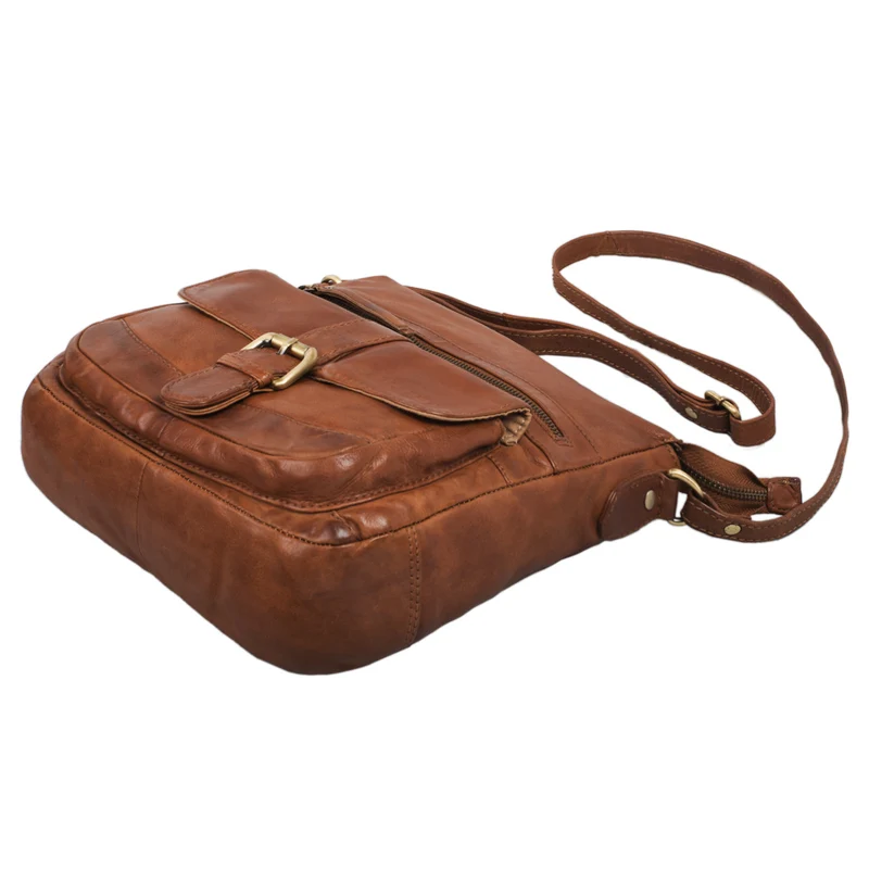 B-WARE "Louise" Vintage Umhängetasche Damen Leder klein
