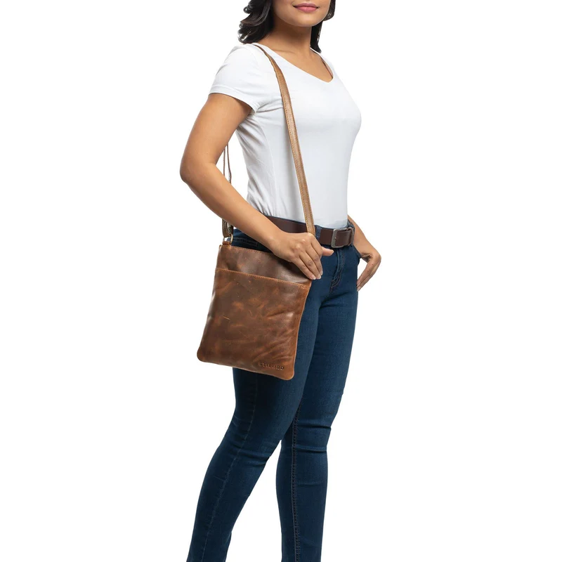 "Alicia" Kleine Ledertasche Umhängetasche Damen