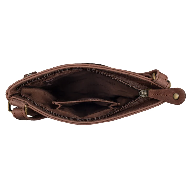 "Alicia" Kleine Ledertasche Umhängetasche Damen