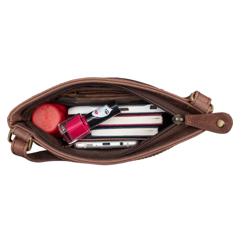 "Alicia" Kleine Ledertasche Umhängetasche Damen