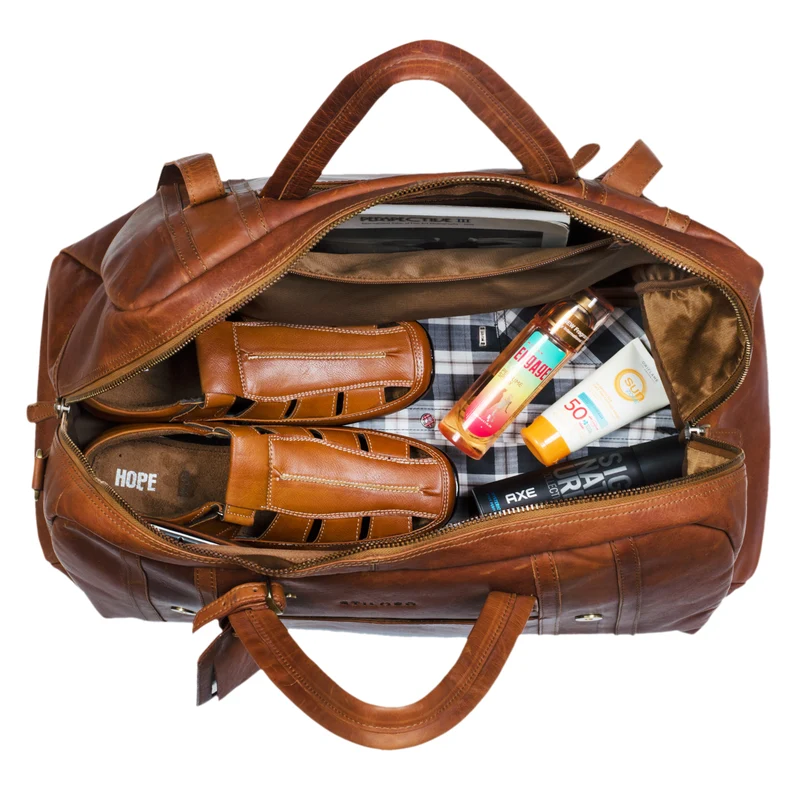 B-WARE "Georgia" Große Reisetasche Vintage Leder