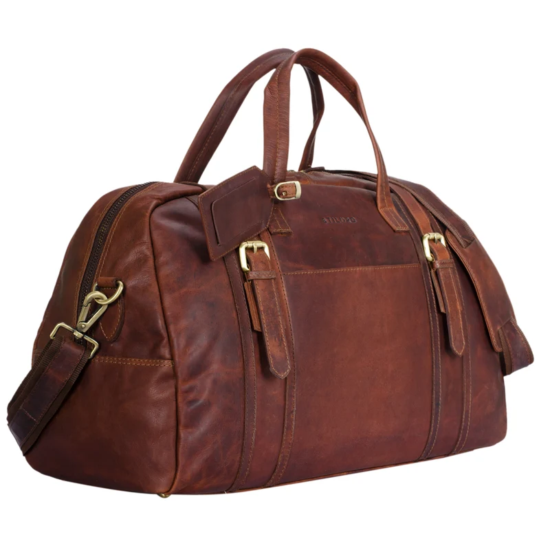 B-WARE "Georgia" Große Reisetasche Vintage Leder