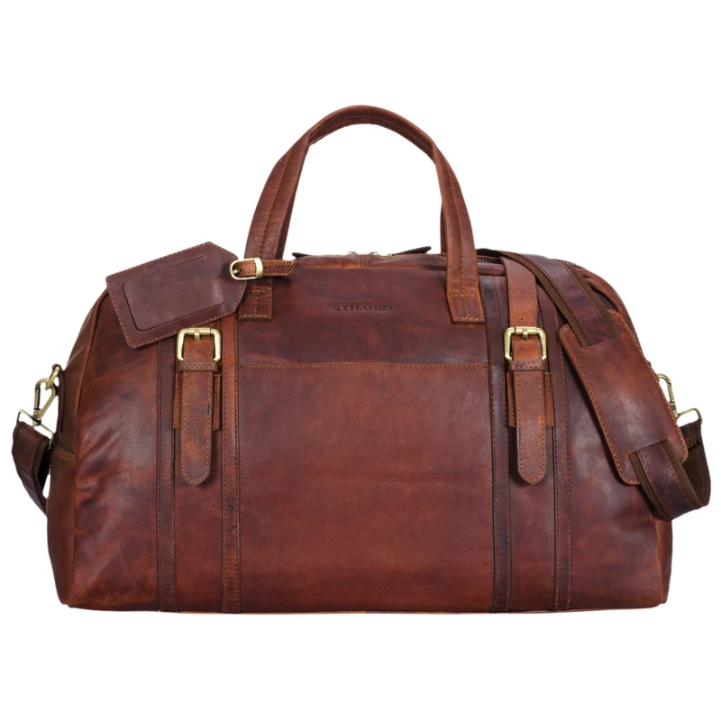 B-WARE "Georgia" Große Reisetasche Vintage Leder