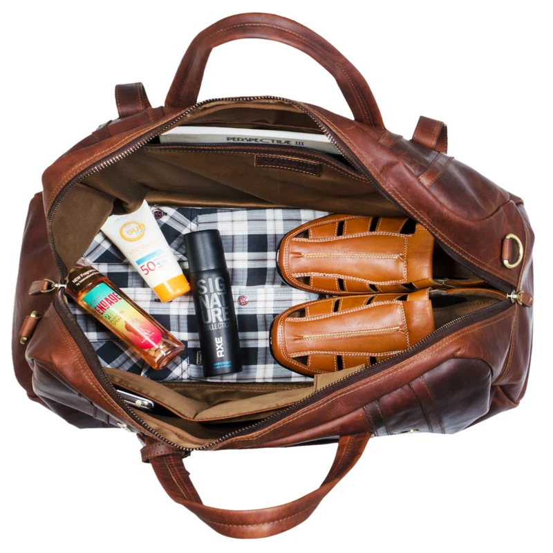 B-WARE "Georgia" Große Reisetasche Vintage Leder