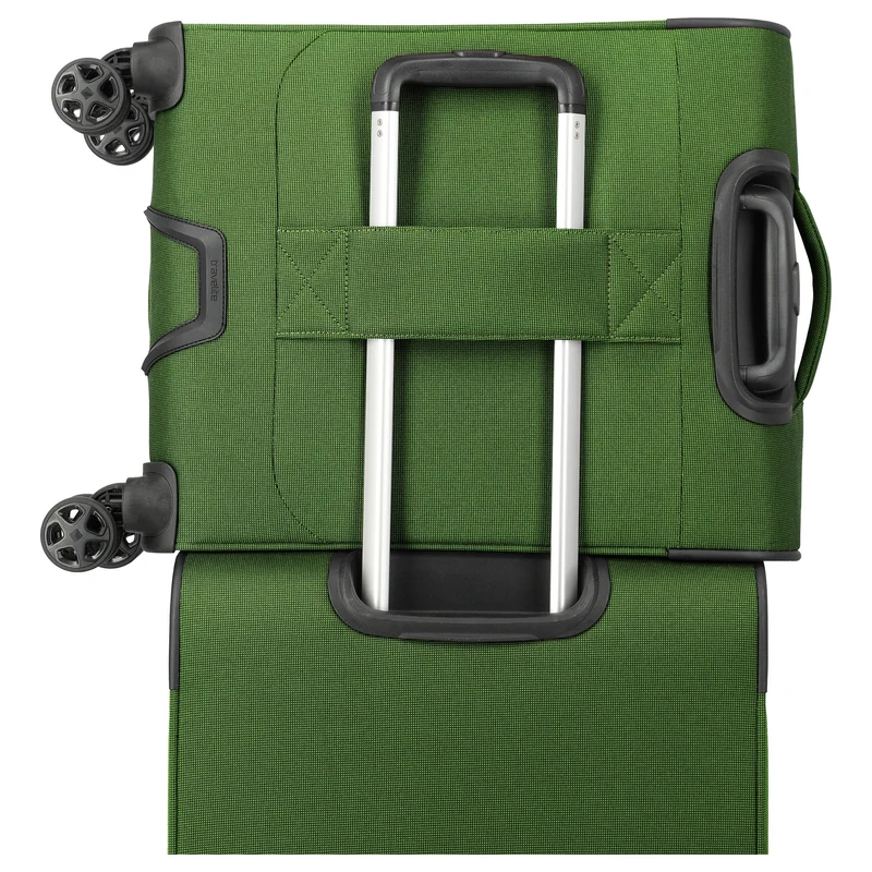 Travelite Cubis - 4-Rollen-Kabinentrolley 55 cm erw. (green)