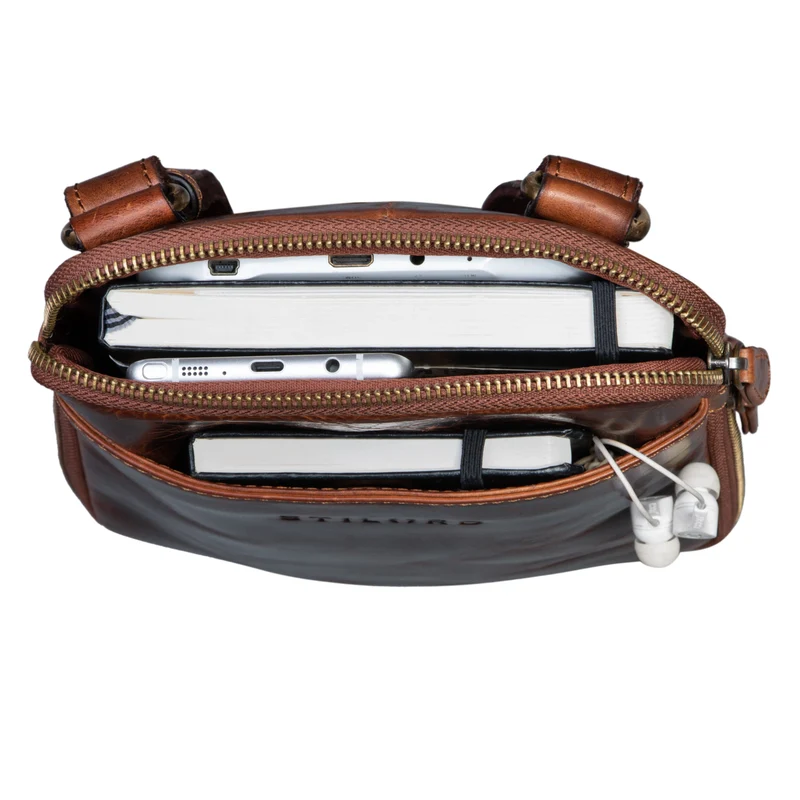 "Carson" Kleine Herren Leder Tasche