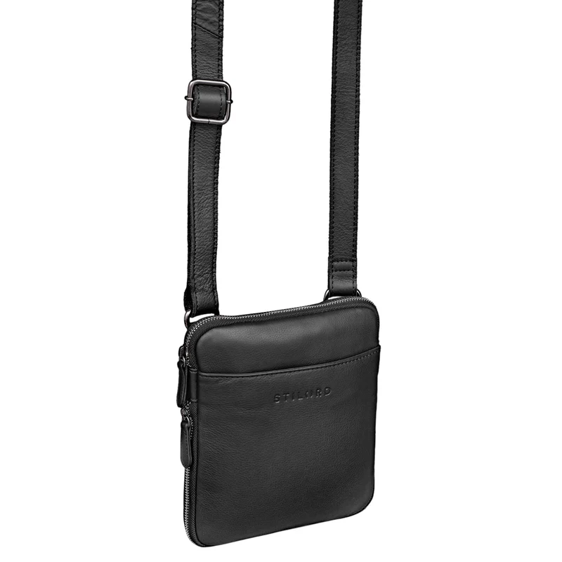 "Carson" Kleine Herren Leder Tasche