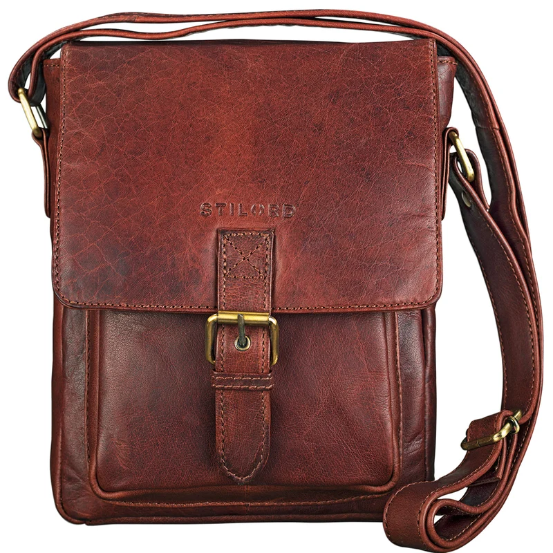 B-WARE "Arne" Leder Messenger Bag klein
