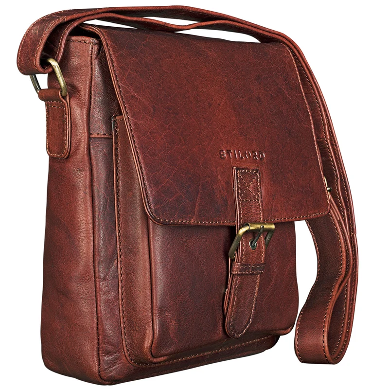 B-WARE "Arne" Leder Messenger Bag klein