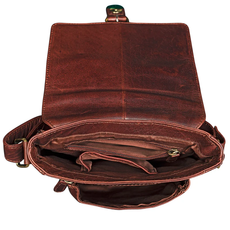 B-WARE "Arne" Leder Messenger Bag klein