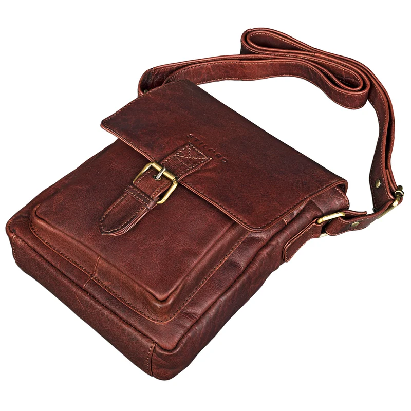 B-WARE "Arne" Leder Messenger Bag klein