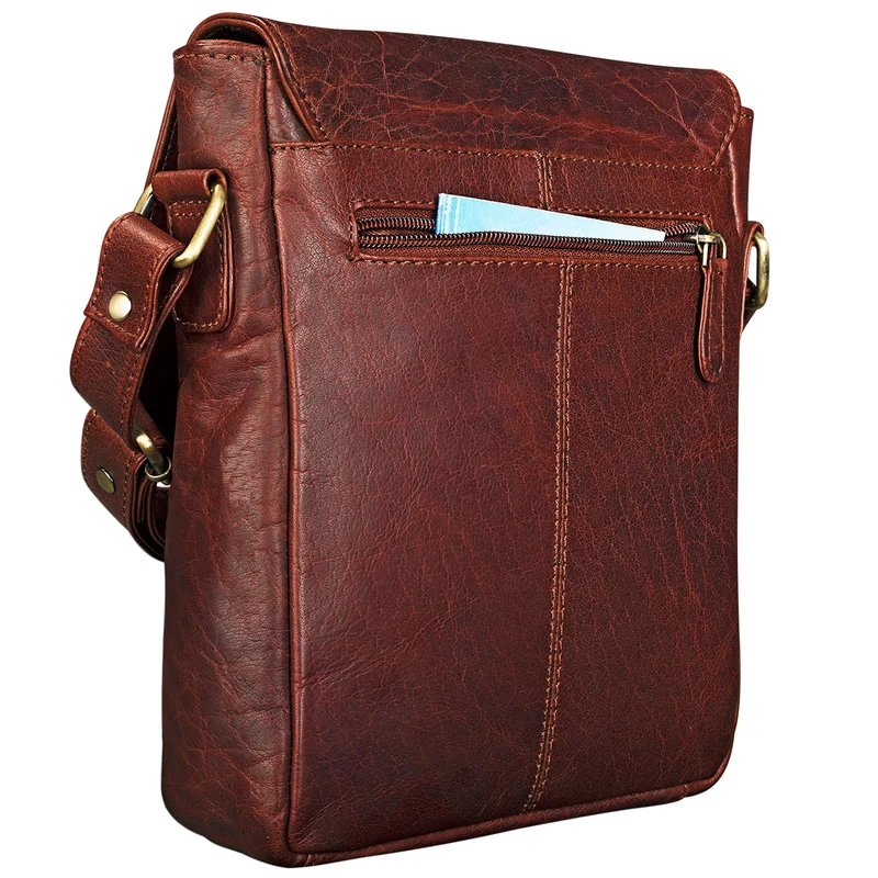B-WARE "Arne" Leder Messenger Bag klein