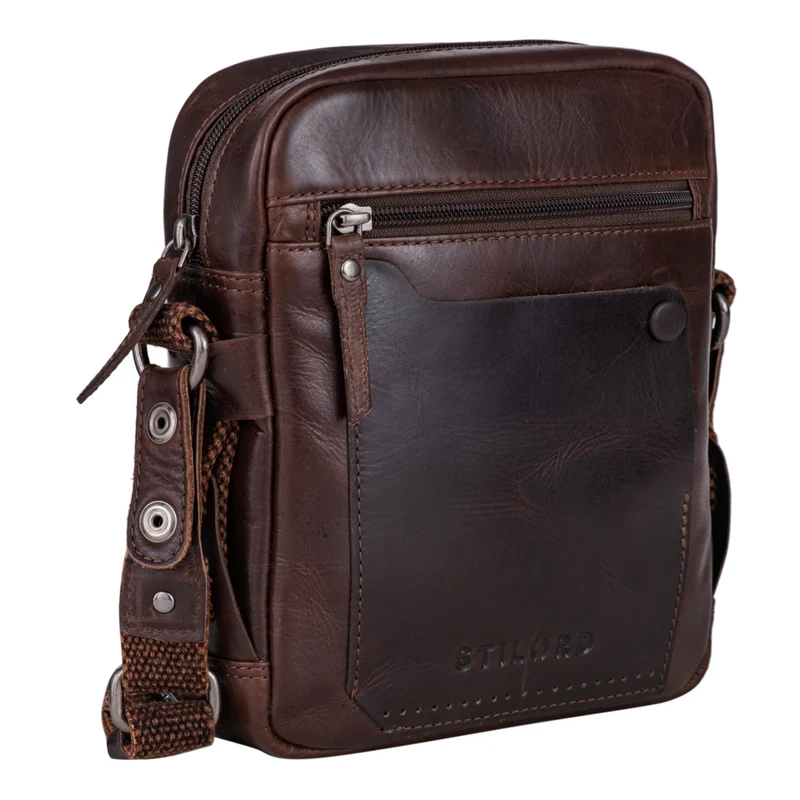 "Nash" Ledertasche Männer Vintage