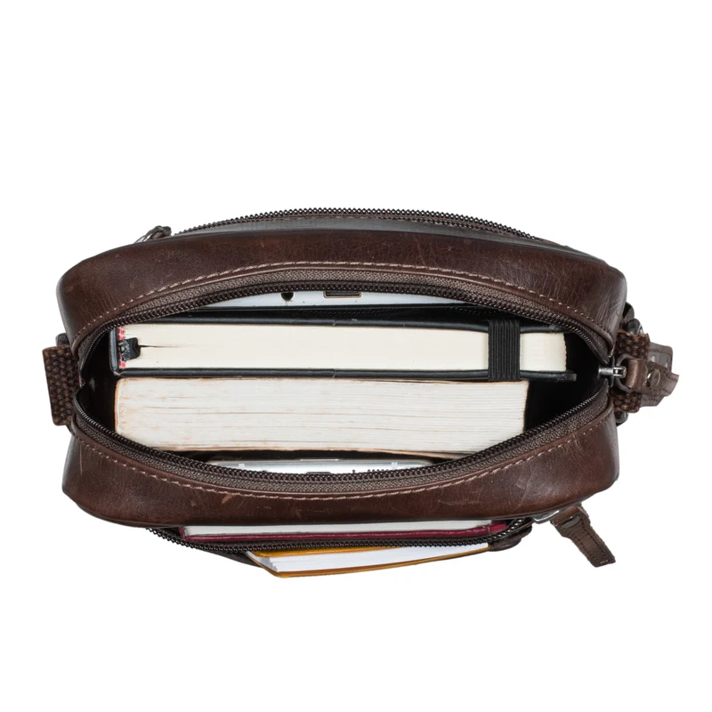 "Nash" Ledertasche Männer Vintage