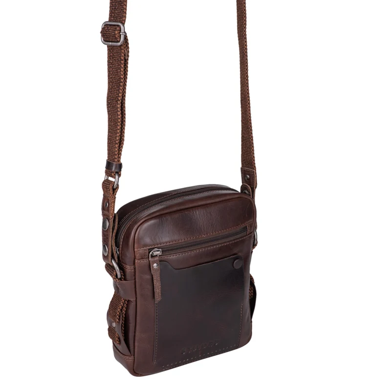 "Nash" Ledertasche Männer Vintage