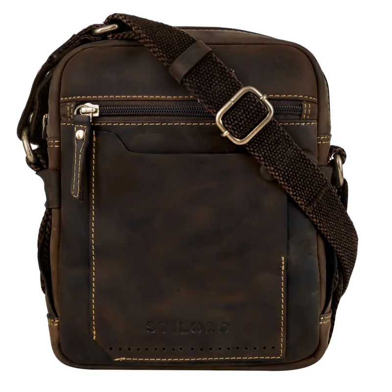 "Nash" Ledertasche Männer Vintage