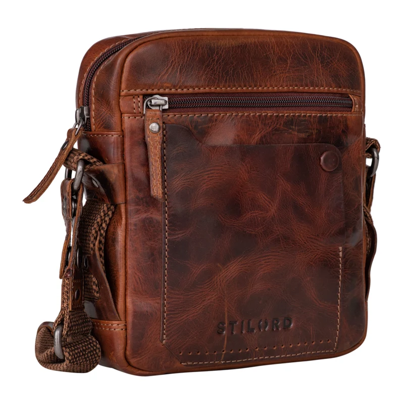 "Nash" Ledertasche Männer Vintage