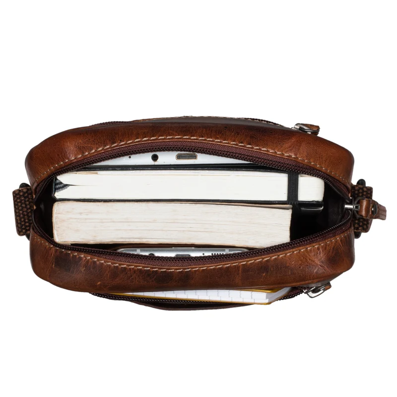 "Nash" Ledertasche Männer Vintage