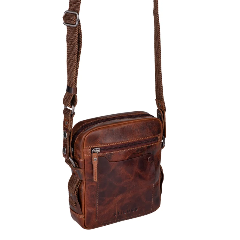 "Nash" Ledertasche Männer Vintage