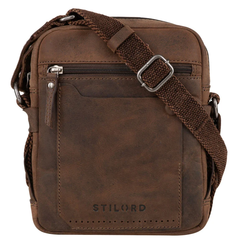"Nash" Ledertasche Männer Vintage