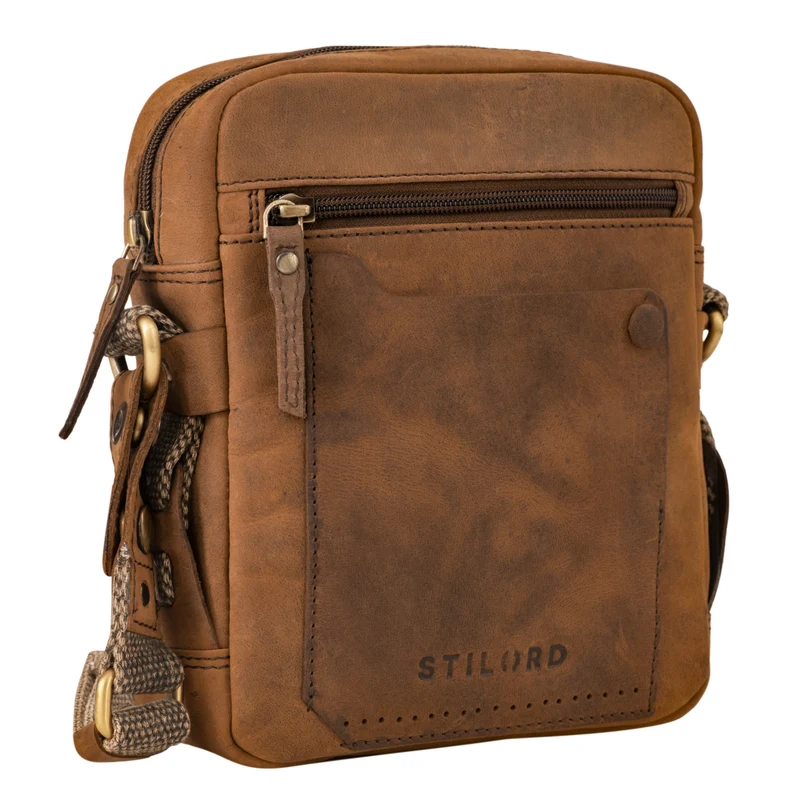 "Nash" Ledertasche Männer Vintage
