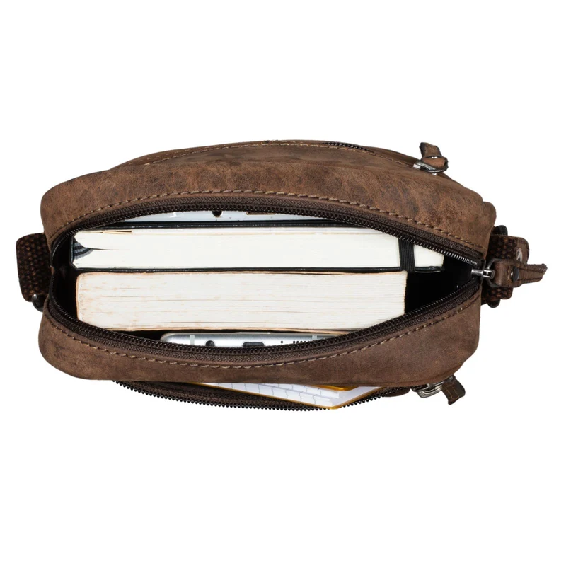 "Nash" Ledertasche Männer Vintage