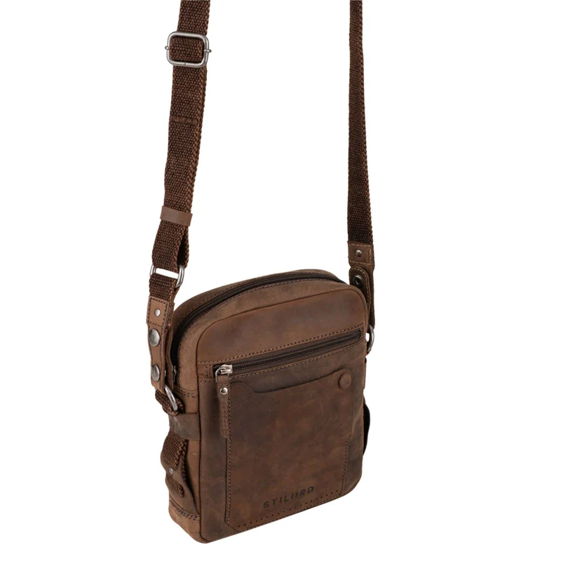 "Nash" Ledertasche Männer Vintage