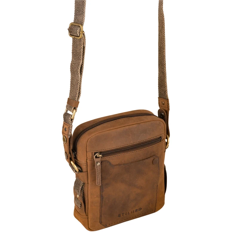 "Nash" Ledertasche Männer Vintage