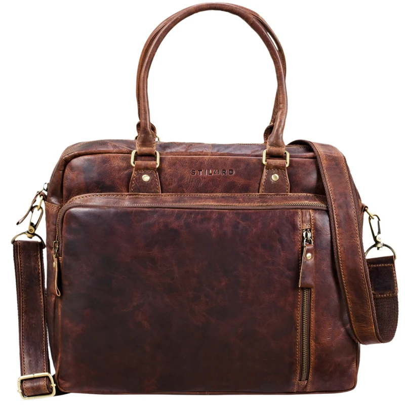B-WARE "Amilia" Businesstasche Damen Leder