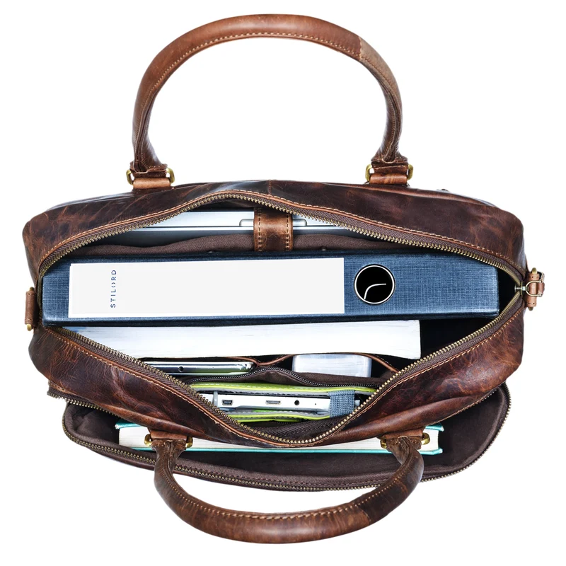 B-WARE "Amilia" Businesstasche Damen Leder