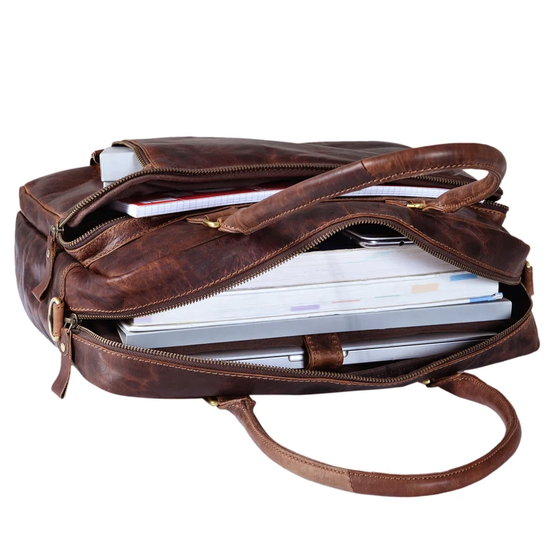 B-WARE "Amilia" Businesstasche Damen Leder