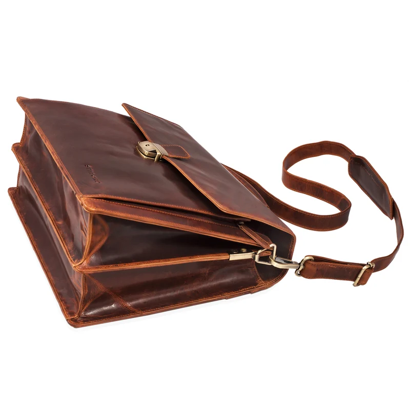 B-WARE "Noel" Aktentasche Leder Herren Vintage