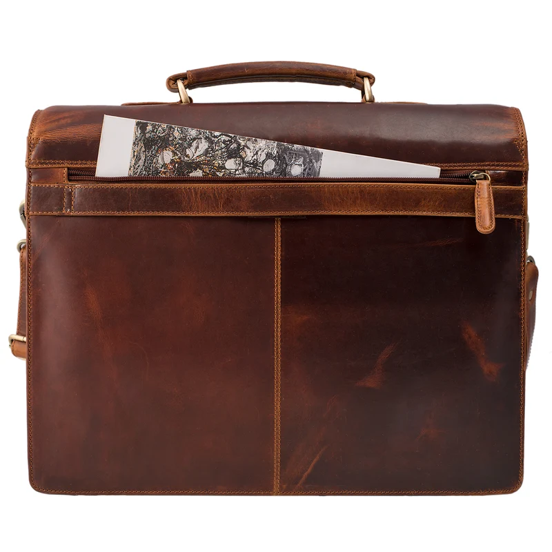 B-WARE "Noel" Aktentasche Leder Herren Vintage
