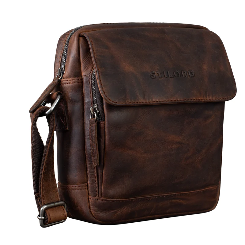 "Jordan" Kleine Messenger Tasche Leder