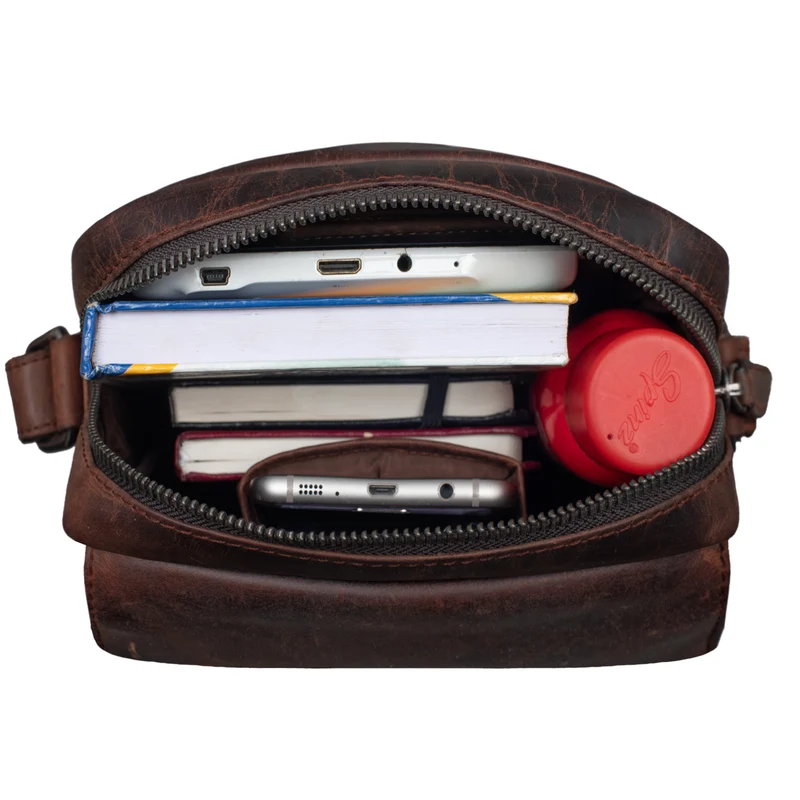 "Jordan" Kleine Messenger Tasche Leder