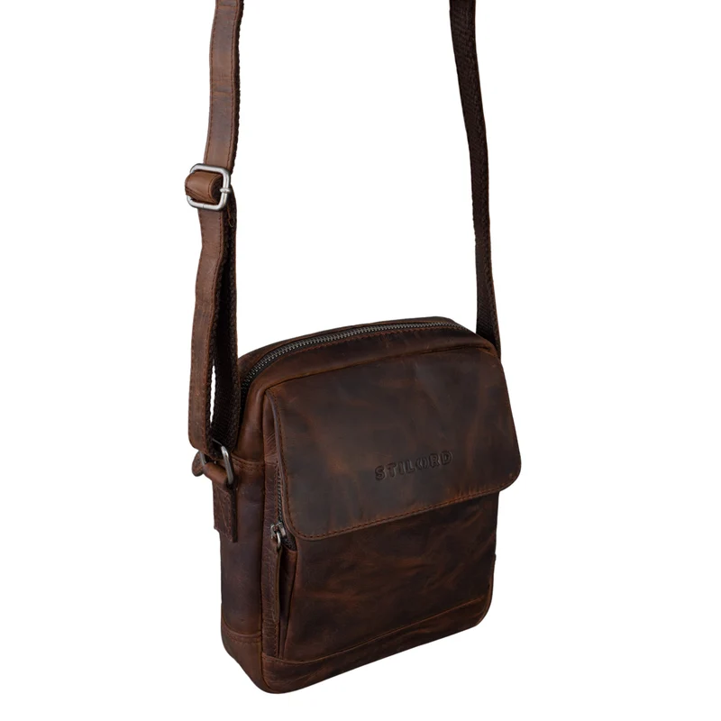 "Jordan" Kleine Messenger Tasche Leder