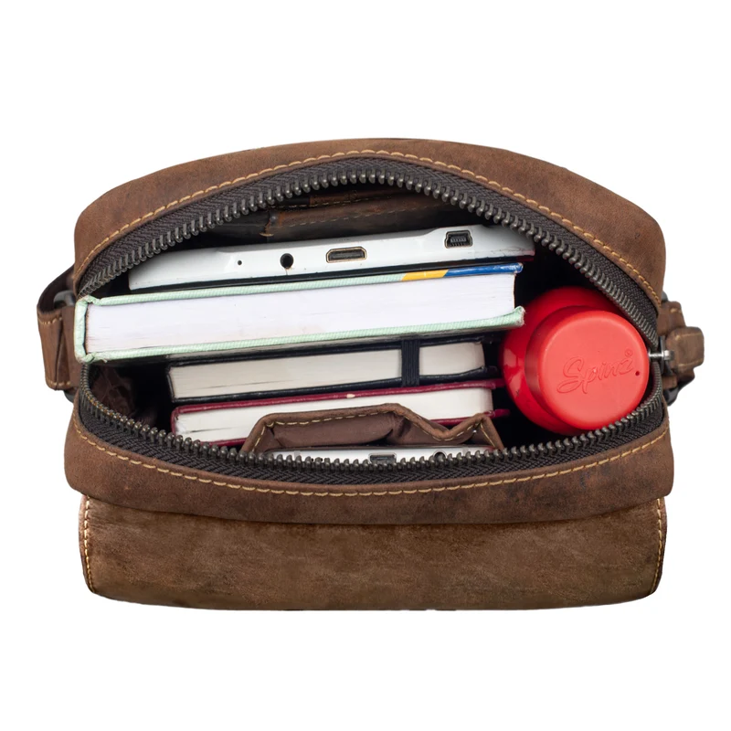 "Jordan" Kleine Messenger Tasche Leder