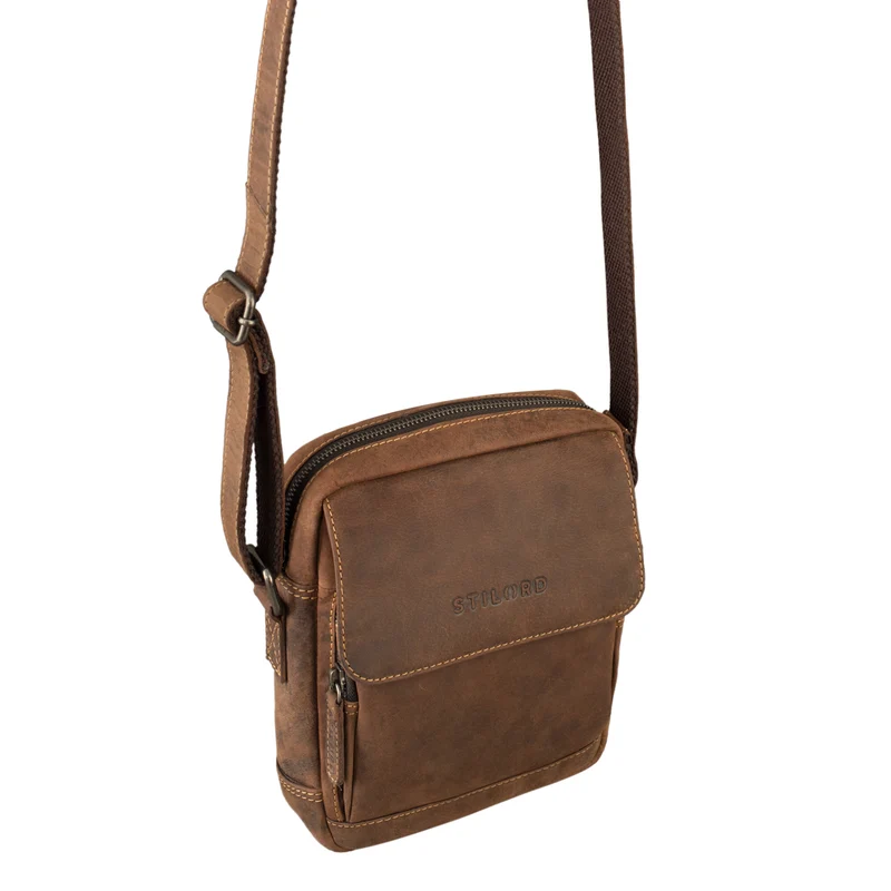 "Jordan" Kleine Messenger Tasche Leder