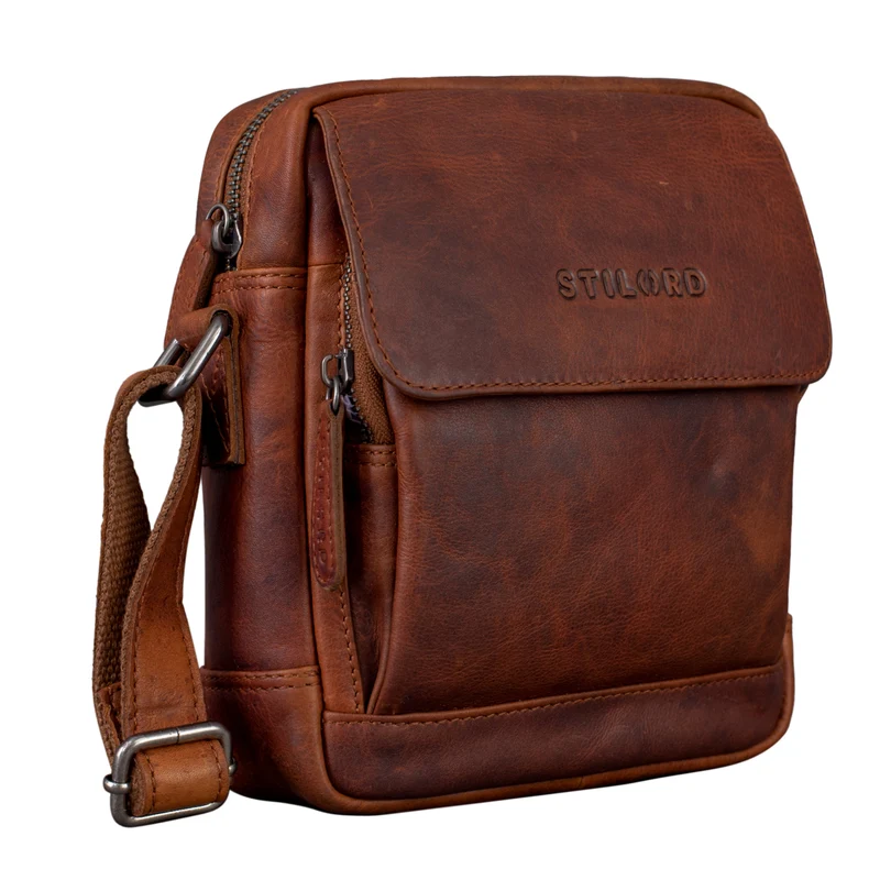 "Jordan" Kleine Messenger Tasche Leder