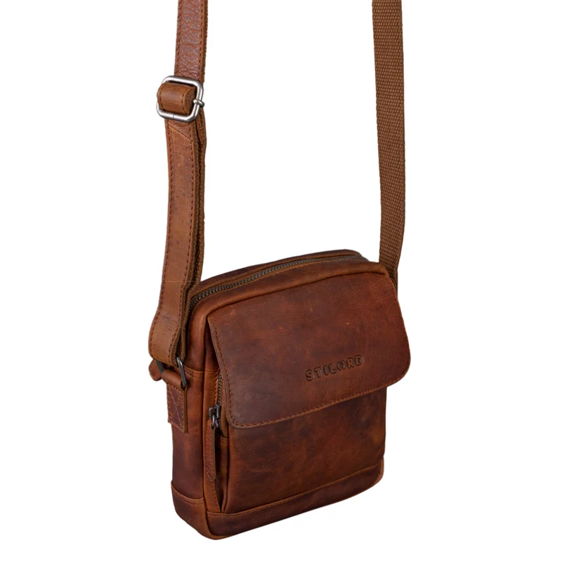 "Jordan" Kleine Messenger Tasche Leder