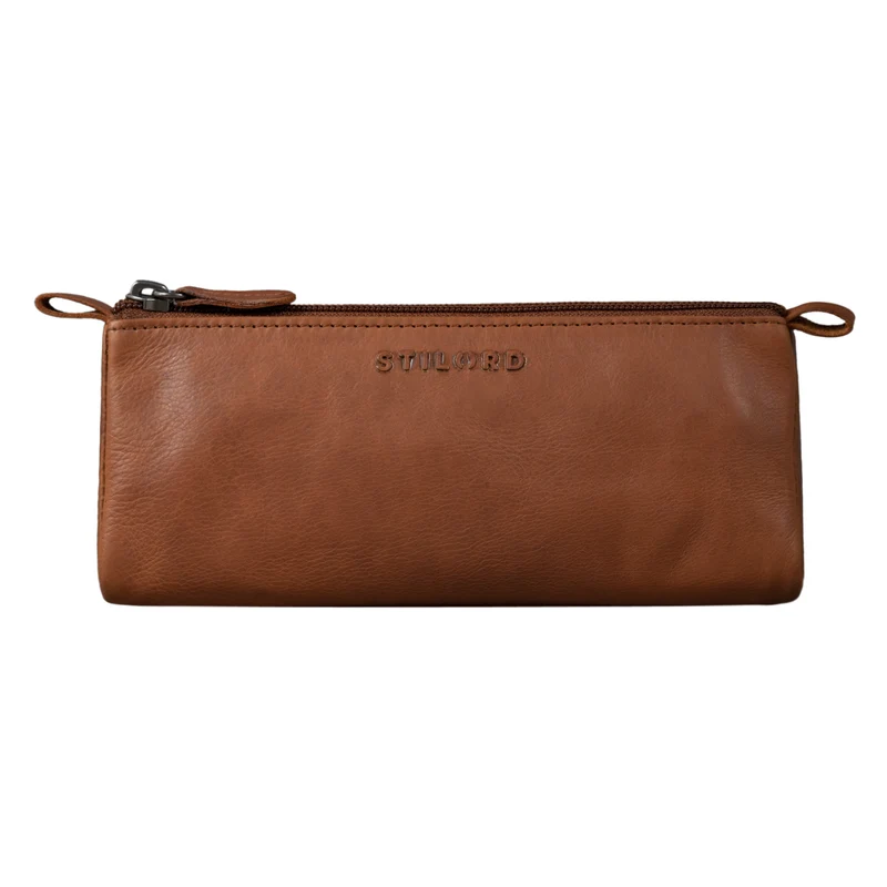 "Lio" Stiftemappe Leder Braun