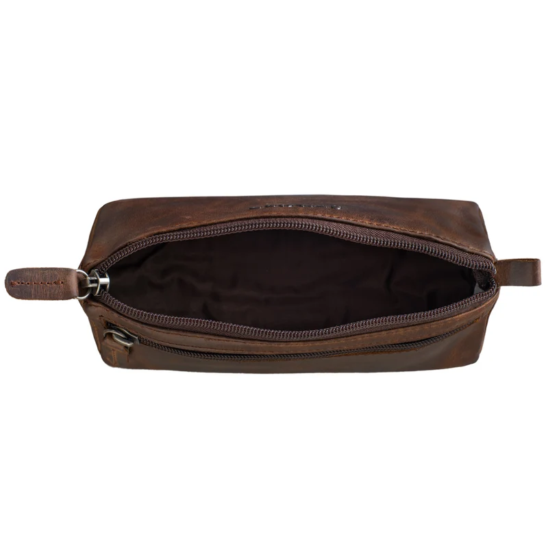 "Lio" Stiftemappe Leder Braun