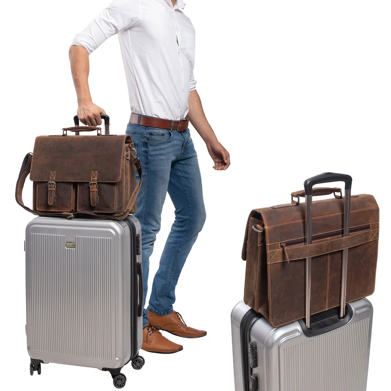 "Clarence" Leder Businesstasche Männer
