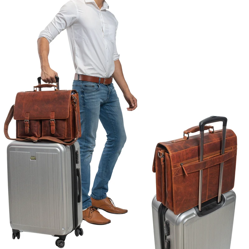 "Clarence" Leder Businesstasche Männer
