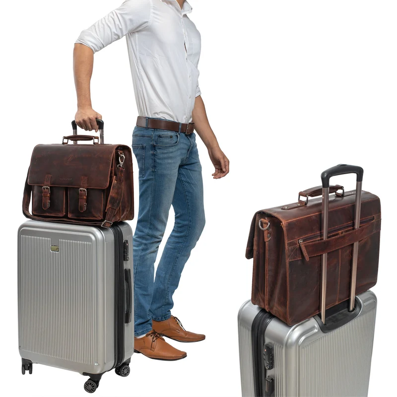 "Clarence" Leder Businesstasche Männer