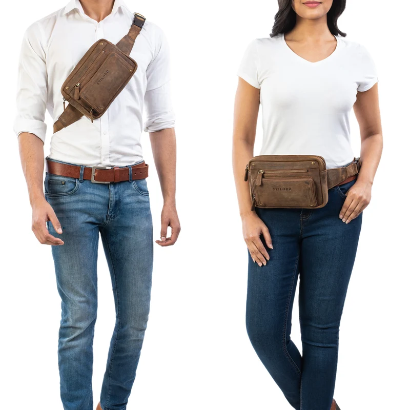 "Lou" Gürteltasche Hüfttasche Leder