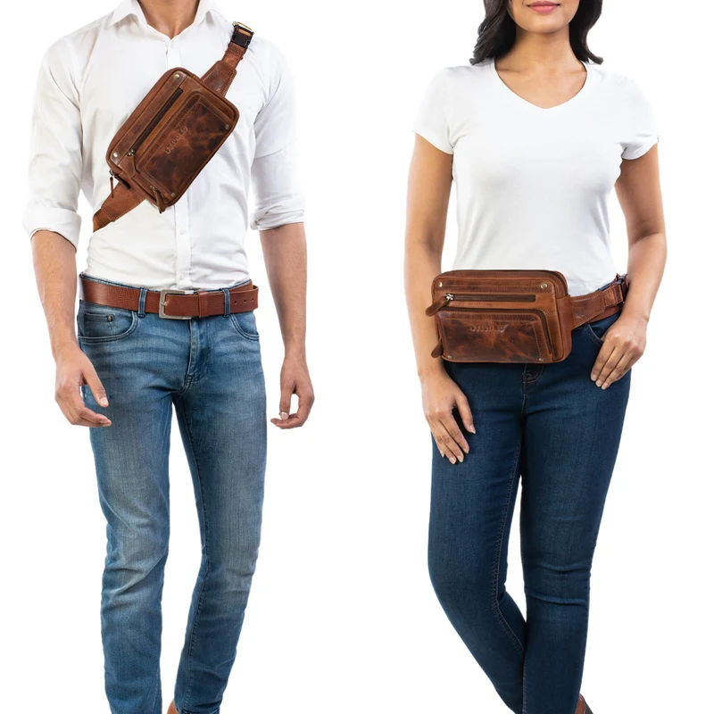 "Lou" Gürteltasche Hüfttasche Leder