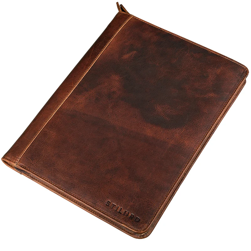 B-WARE "Julius" Vintage Konferenzmappe Leder