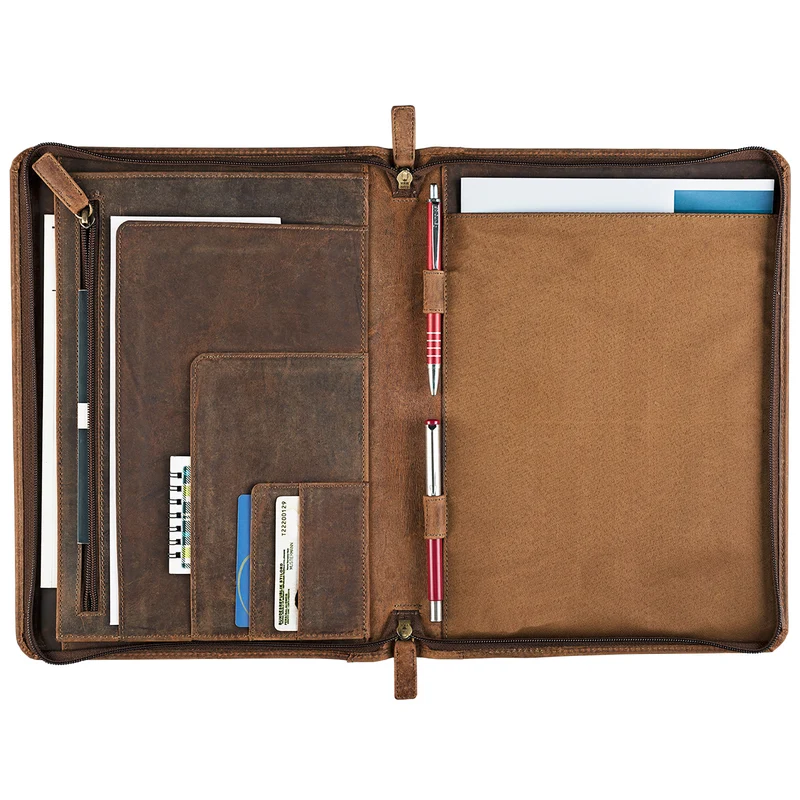 B-WARE "Julius" Vintage Konferenzmappe Leder