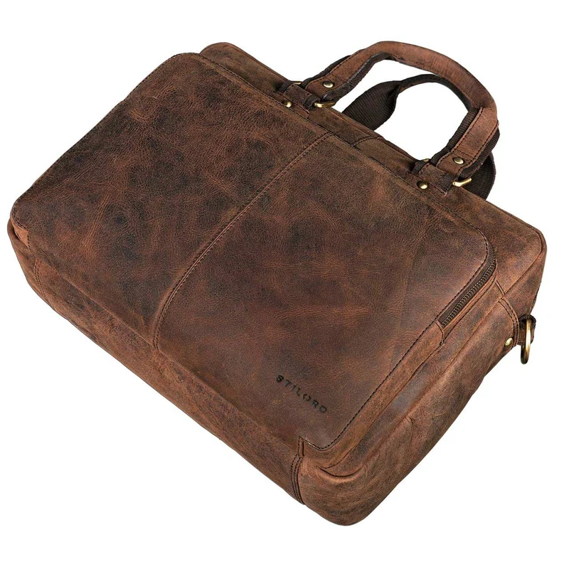 B-WARE "Gero" Vintage Ledertasche Herren groß